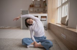 stretching